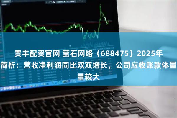 贵丰配资官网 萤石网络（688475）2025年中报简析：营收净利润同比双双增长，公司应收账款体量较大